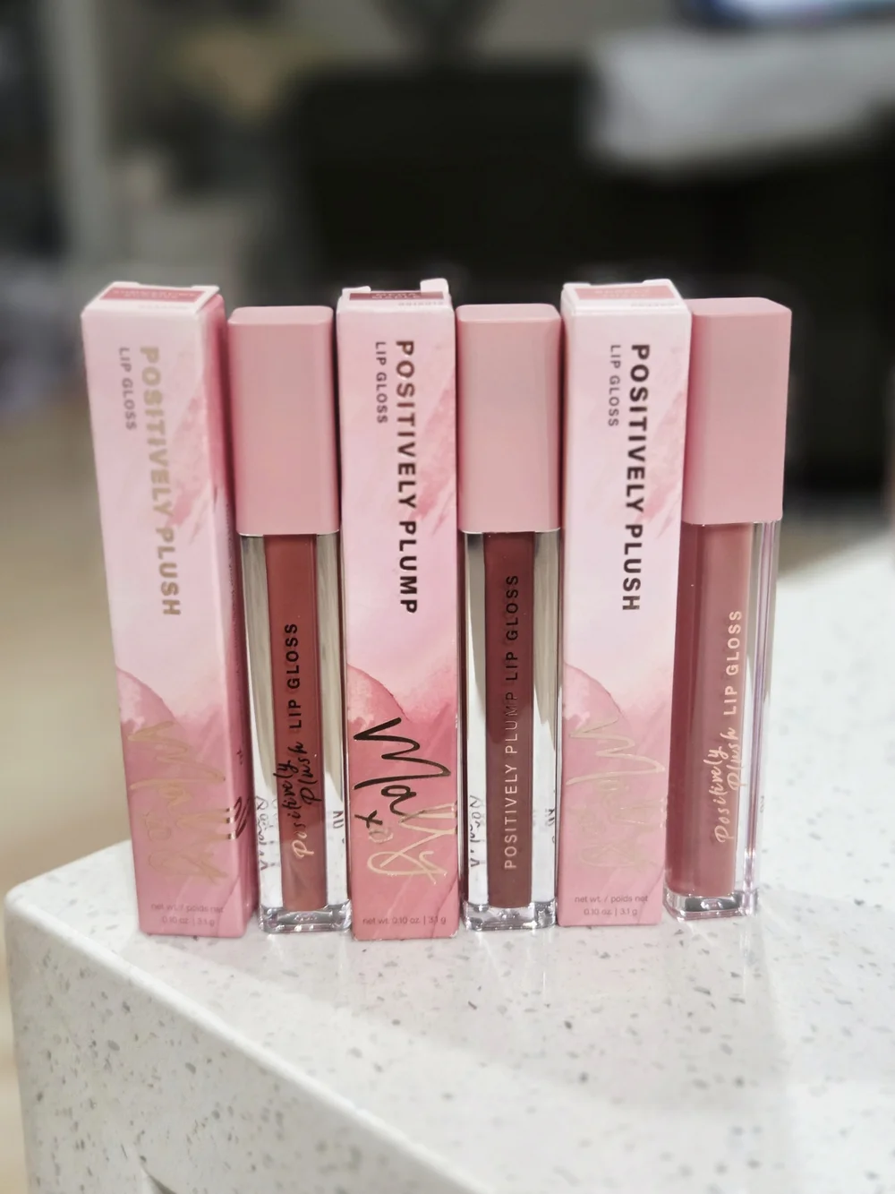 MALLY BEAUTY Lip Gloss Trio – Pink Nude Shades